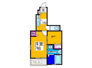 メゾンソレイユⅢの物件間取画像